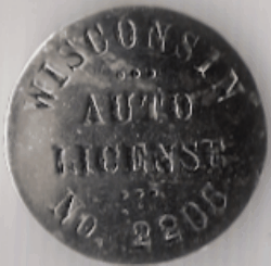 Wisconsin Auto License