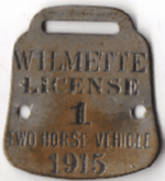 1915 Two Horse Vehicle License