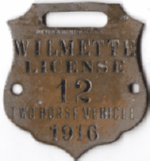 1916 Two Horse Vehicle License