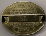 1979/80 Milwaukee Wisconsin Licensed Taxicab Driver