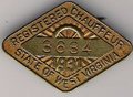 1931 West Virginia Registered Chauffeur