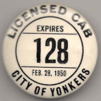Yonkers 1949/50 City of Yonkers Licensed Cab